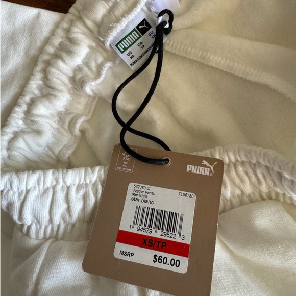 Puma jogger sweatpants in star white - Picture 3 of 3